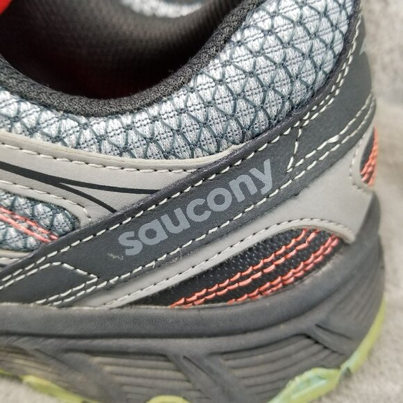 Saucony Shoes Womens Size 8 Wide Gray Eclipse TR2 Trail Running Sneakers *Read* - Picture 3 of 16